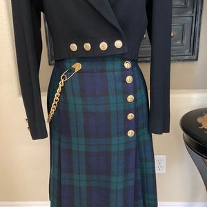 AUTHENTIC BLACK WATCH SKIRT BY ESCADA!